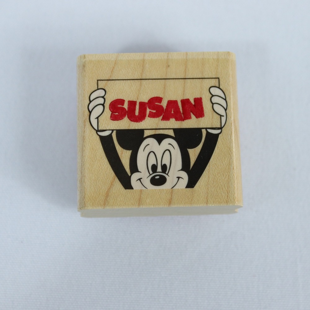 Disney Mickey Mouse Susan Name Rubber Stamp Mickey's Paper Company